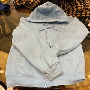 Baby blue zip up